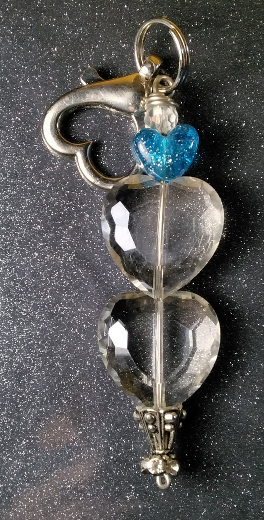 Clear blue all hearts